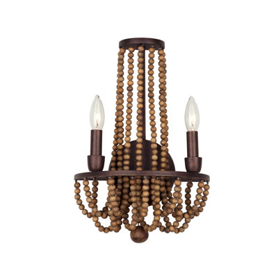 Beechwood 2 LT Royal Mahogany Wall Sconce Kalco