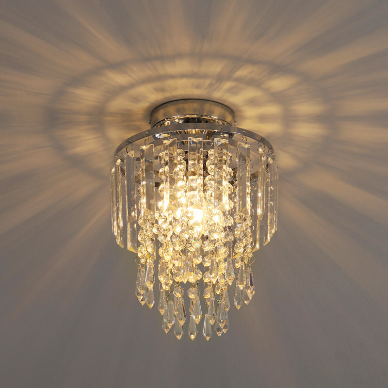 Nayeli Chrome Flush Mount