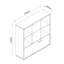 Mipiace 121cm H x 120cm W Standard Bookcase-2067953243