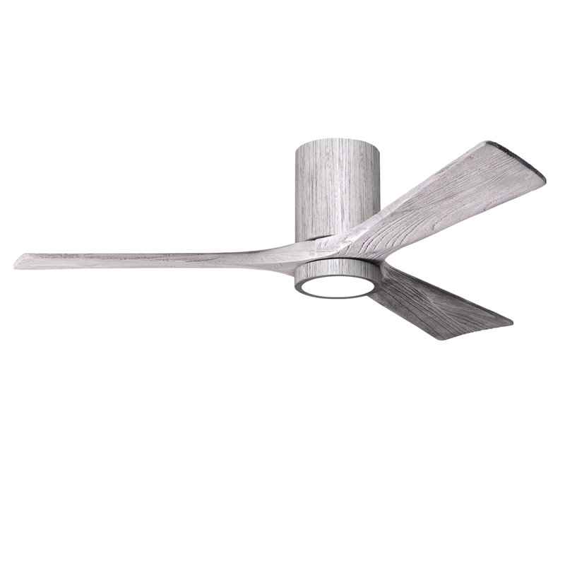 Olivier à 3 pales DEL standard avec ventilateur de plafond et ensemble d'éclairage inclus, Ton bois de grange, 52"
