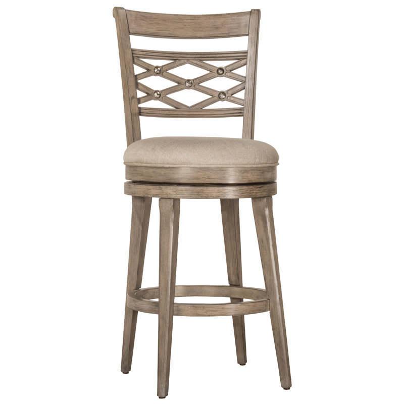 Tabouret de comptoir pivotant Siwani, Siège d'une hauteur de 30 po