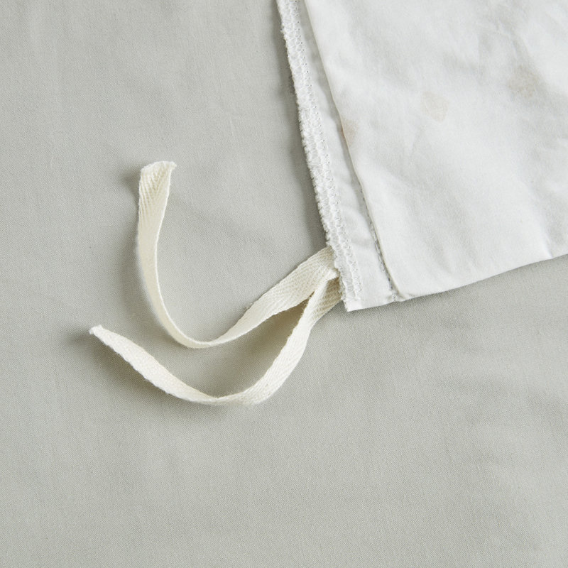 Housse de couette en coton pour lit double / grand avec rayures imprimées