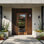 Single Door, RTA Prehung Exterior, SDL 5 Lite, Unfinished Mahogany Wood