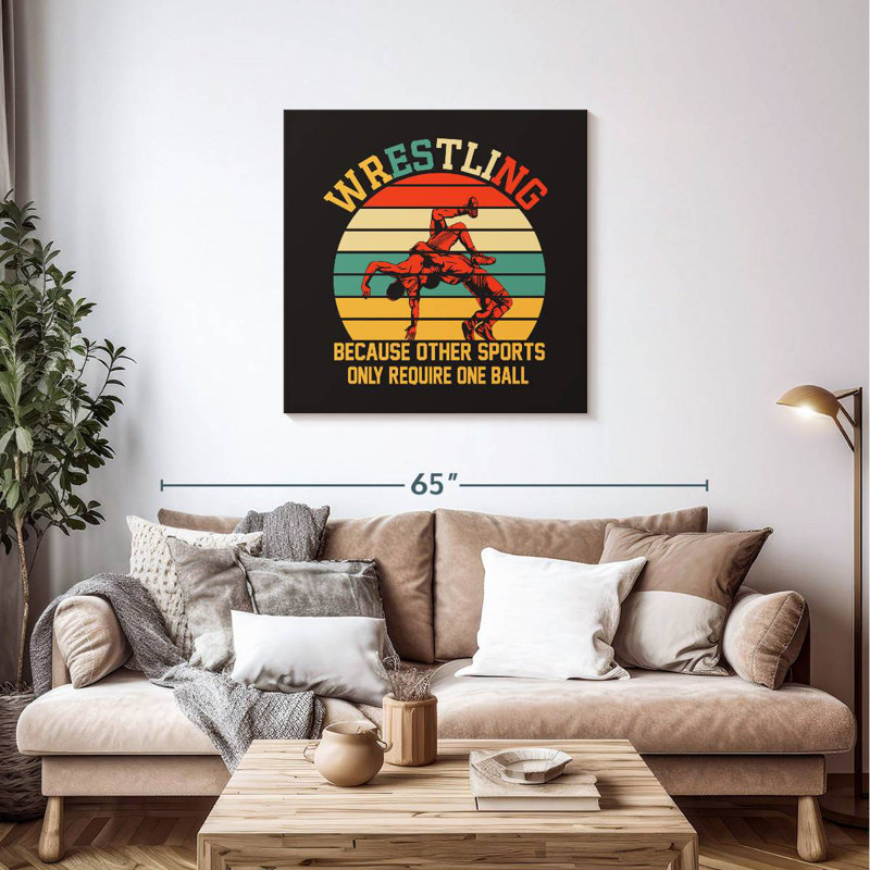 Sireci Guts To Wrestle, 36" H x 36" W