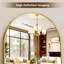 56"x21" Arched Full Length Mirror Floor Mirrors-714203522