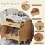 36" Rattan Bathroom Vanity with Ceramic Sink-117545798