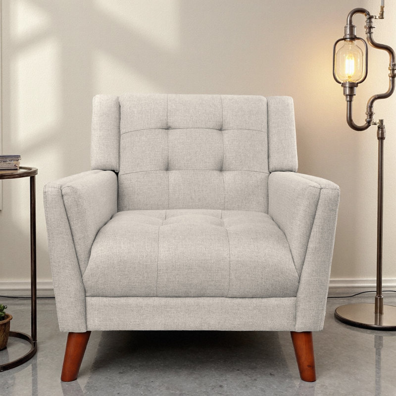 Fauteuil en tissu Greenmont Luxe, Gris foncé