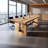 Solid wood rectangular conference table-1299774537