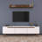 Modern TV Stand with Storage, White & Walnut, 70.9 x 19.1 x 13.8 Inches | 100% Melamine Coated Particle Board, Thickness: 0.7 Inches | Stylish Scandinavian Design, Numerous Shelves for Additional Storage-1496093431