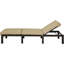 Chaise longue rembourrée réglable en rotin Dizzie-1728108774