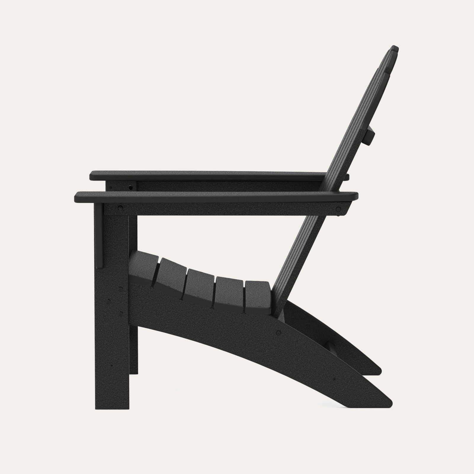 POLYWOOD® Vineyard Adirondack Chair, Black