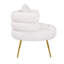 Fauteuil demi-tonneau en polyester 33,5 po