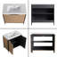 Meuble-lavabo sur pied simple 36 po avec plateau en résine Gosby-1705021047