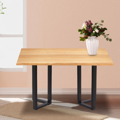 35 Inch V-Shaped Black Heavy Duty Metal Table Legs 220 Lbs Load Capacity Industrial Iron DIY Furniture Legs High Temperature Baking Finish Easy Screw-in Replacement Legs for Coffee Table Console Table Side Table TV Stand Dining Table End Table Cocktail T