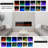 60" Black 3-in-1 Electric Fireplace Heater, 12 Color Flame with Breathing Flame-937542688-937542694