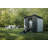 Keter Artisan 7x7 ft. Modern Durable Resin Outdoor Storage Shed With Floor and Double Doors for Garden Patio Furniture and Tools, Grey