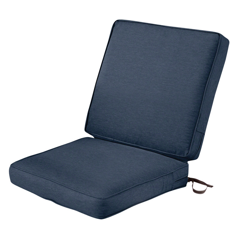 Ayvion Outdoor 3'' Seat / Back Cushion, Heather Indigo