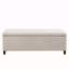 Banc de rangement capitonné à fermeture douce