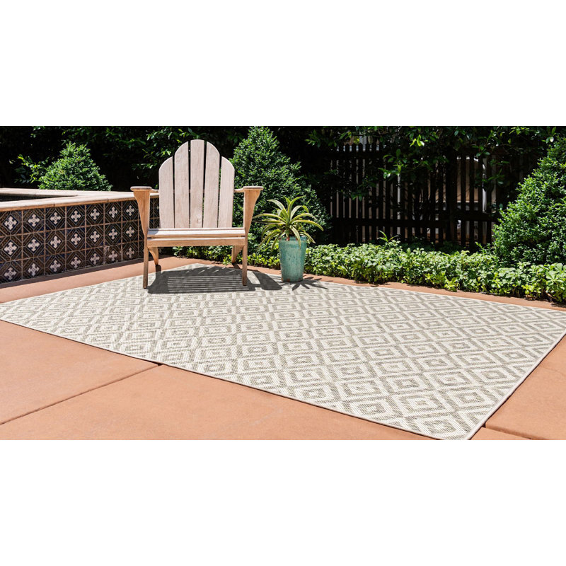 Outdoor Destiny Area Rug Earth Color, Rectangle 6' x 9'