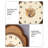 Brown and white two-tone solid wood round wall clock