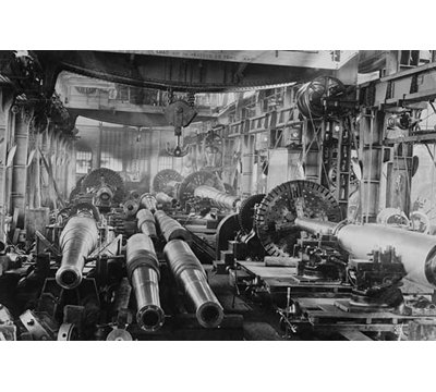 " Manufacturing Floor For Large Naval Guns "