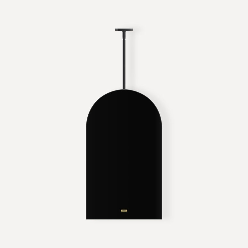 Hanging Arch Framed Mirror, Matte Black
