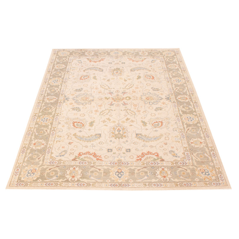 Tapis unique en laine noué à la main 6 pi x 8 pi 10 po nouvel âge Ferran