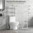 Expandable Over The Toilet Storage Rack, 3-Tier Metal Bathroom Organizer With Toilet Paper Holder And Hooks, Space-Saving Shelf For Bathroom Essentials