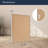 Brushed Nickel Polystyrene Rectangular Framed Beveled Mirror-541599887
