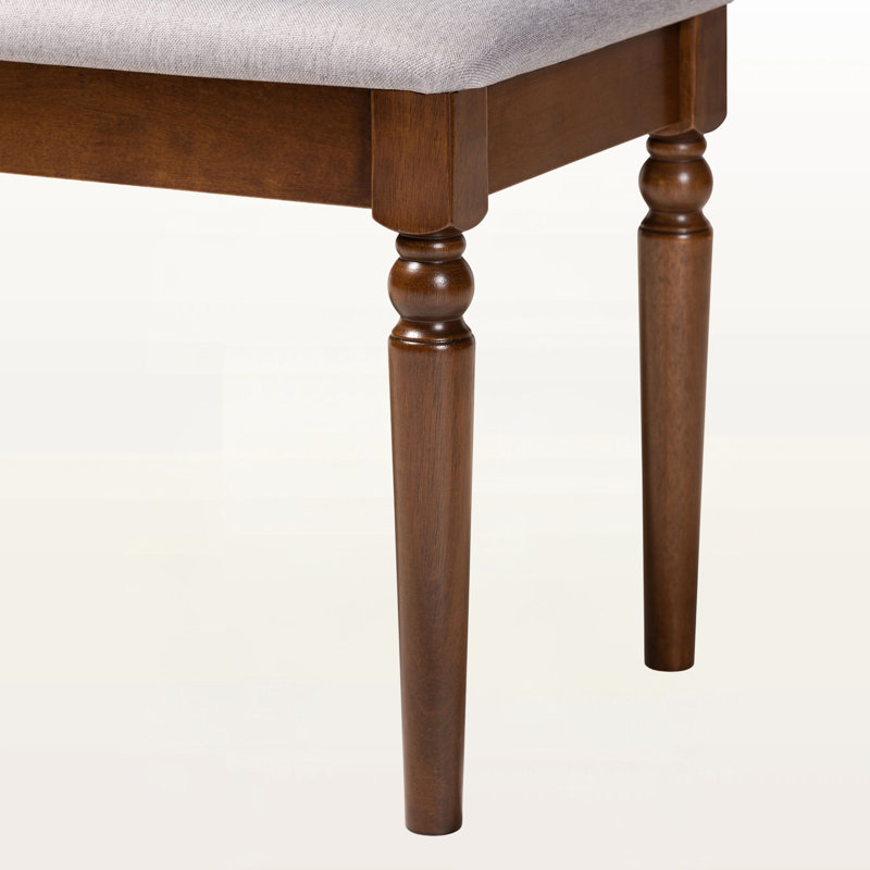 Banc rembourré Geovanna, Marron foncé, Sable