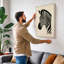 Zebra in Profile Minimalist - Wrapped Canvas-349014752-349014753