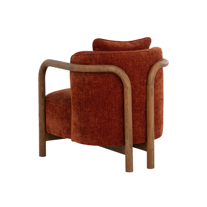 Lounge Chair, Brown Polyester
