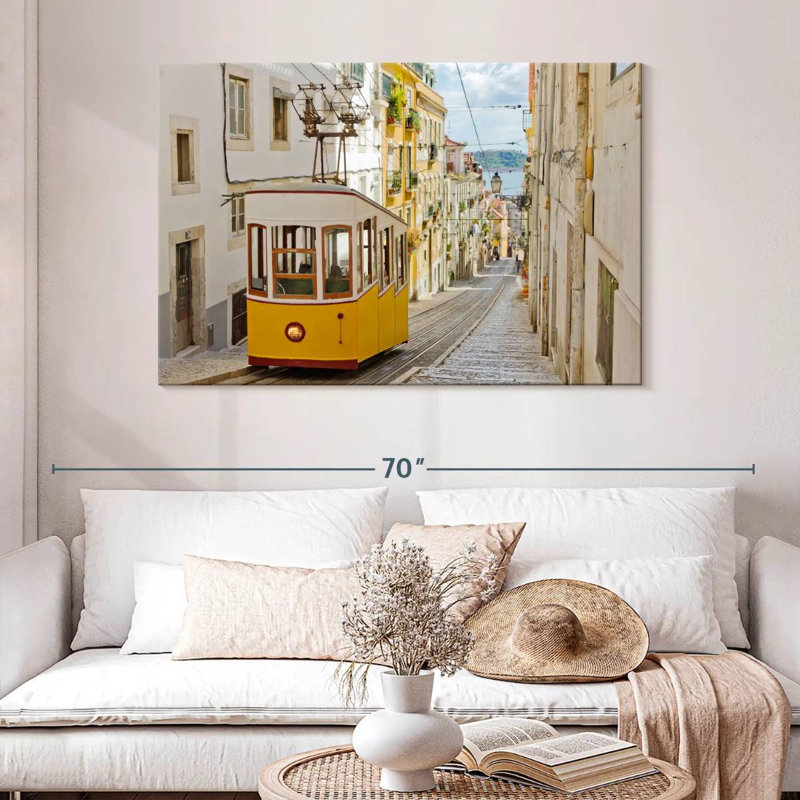Funiculaire Sireci Gloria à Lisbonne, H 32 po x l 48 po