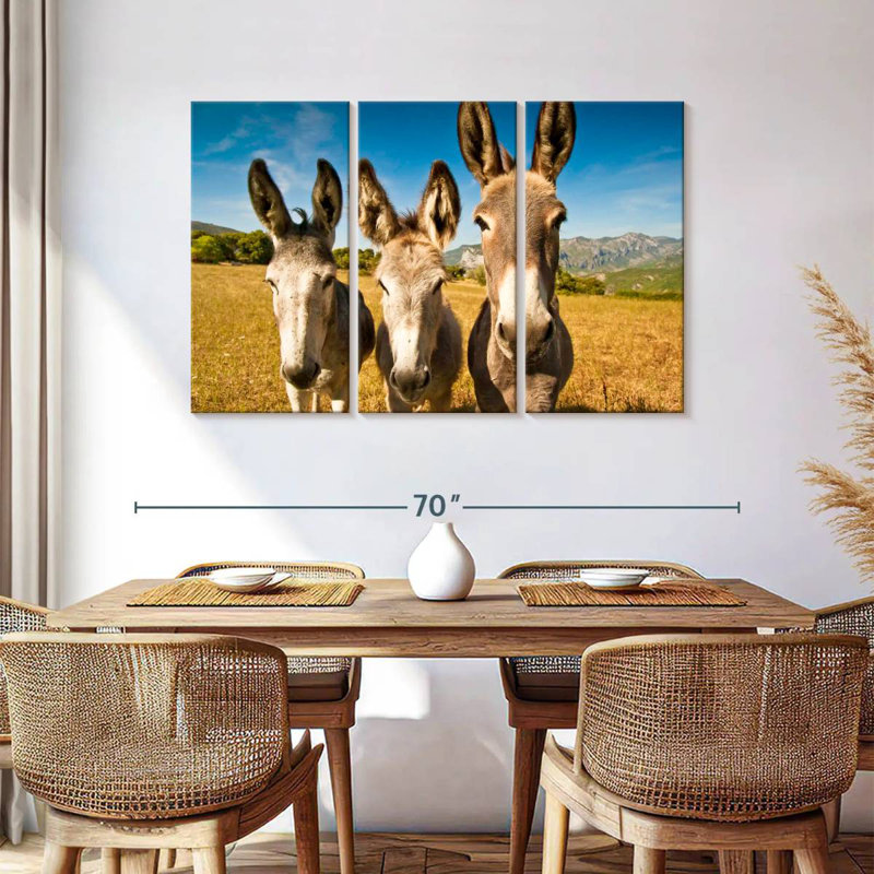 Brampt Donkey Trio, H 36 po x l 57 po