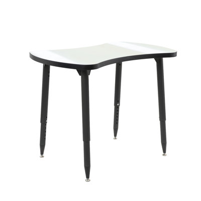 Adapte 25 x 37 Bowtie Dry-Erase Activity Table with Adjustable Tapered Legs - Whiteboard/Navy