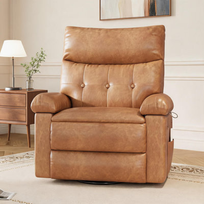 Swivel Rocker Recliner Chair, Heat and Massage