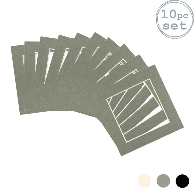 Nicola Spring - Picture Mounts Frames - Photo, Grey, 15cm H x 15cm W x 0.5cm D