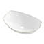 Lavabo de salle de bain vasque en céramique blanche à bords rayés 22 "x 16" Deervalley-128617837