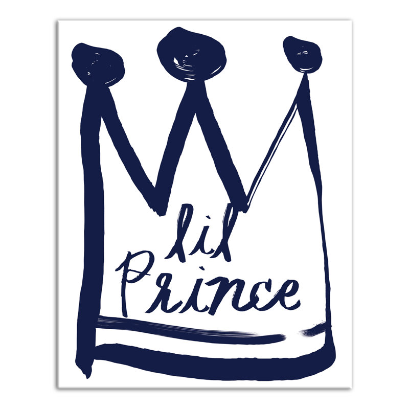 Art sur toile little prince Brewer, H 10 po x l 8 po x P 1,25 po, Bleu