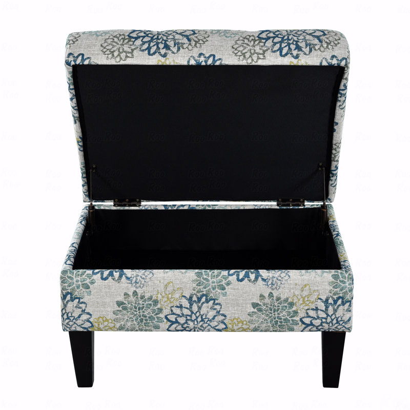 Repose-pieds Basic (type banc), rangement (type banc), Bleu