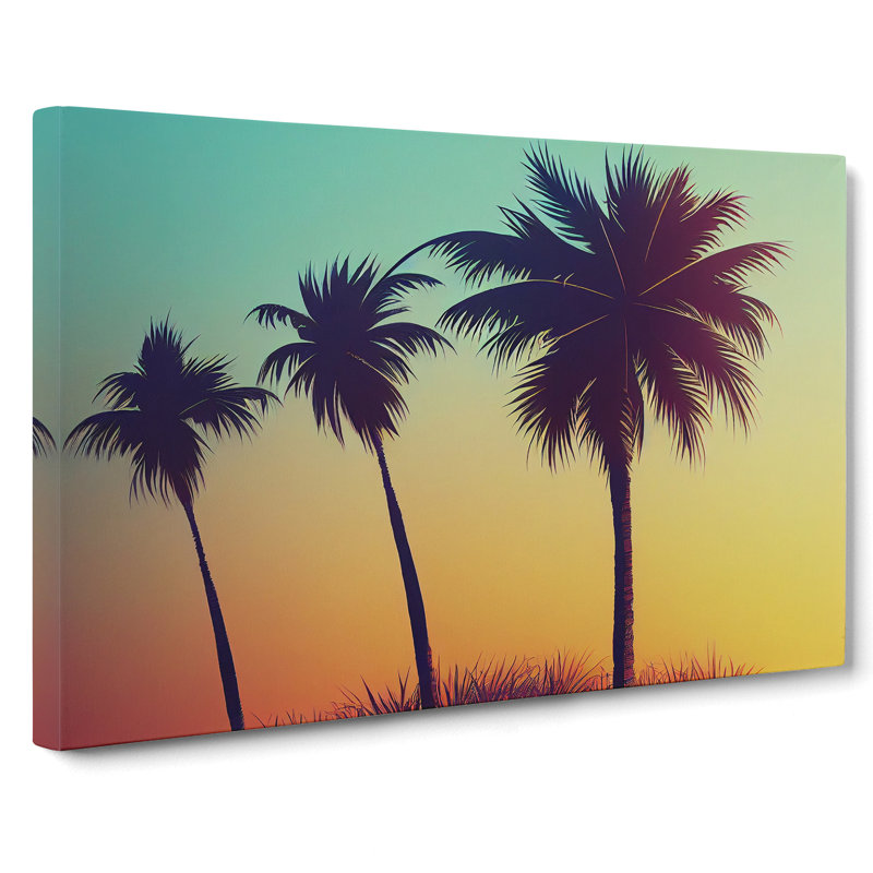Fine Palm Trees - Wrapped Canvas, 35cm H x 50cm W x 3cm D
