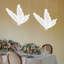 2 pièces élégante décoration de mariage lampe sur pied papillon à lumière blanche en gaze blanche-1898595366