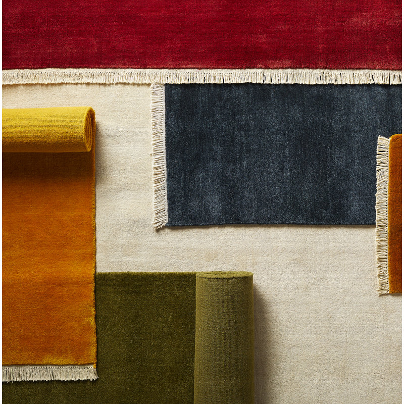 Clio Wool Area Rug, Rectangle 4' x 6'
