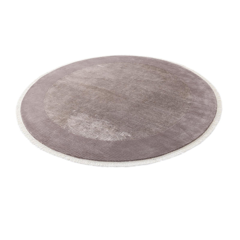 Tapis rond brun clair Osborne