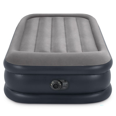 Intex: Dura-Beam: Plus coussin d'air de luxe - simple - matelas gonflable 16,5 po, pompe intégrée, Fiber-Tech, sac de transport, capuchon de 300 lb, 64131ED
