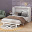 Armoire murale Murphy avec station de charge USB et grand tiroir de rangement, lit escamotable escamotable escamotable-108813288-108813289