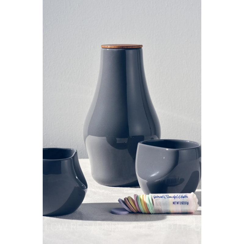 Carafe & Cup Set, Charcoal