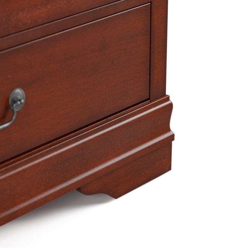 Commode en bois 6 tiroirs Aberdeen, Brun