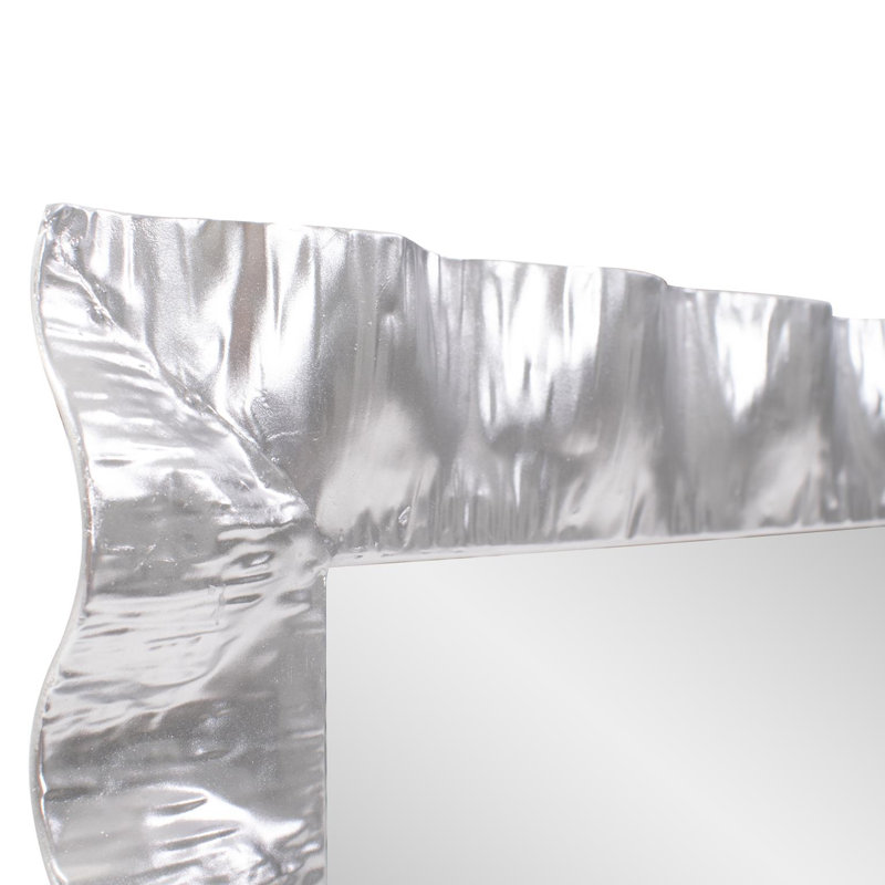 Miroir Theodore, 40 po x 29,5 po, Argent