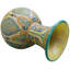 Vase de table intérieur / extérieur turquoise / orange / jaune / rouge 14 po